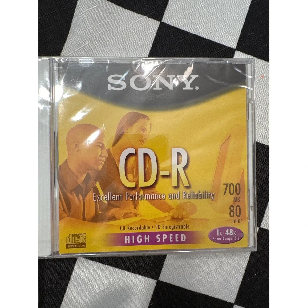 Sony CD-R 700MB 80 Minute High Speed Recordable Blank Media Lot of 4 Sealed